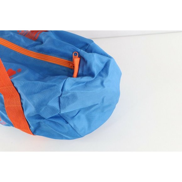 Vintage 80s MacGregor Script Spell Out Nylon Handle Duffel Bag Gym Bag Blue - Picture 5 of 11